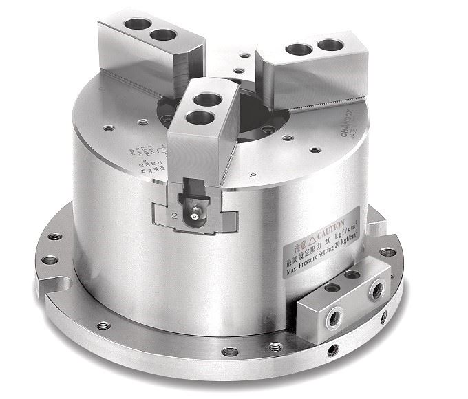 3-Jaw Large Through Hole Power Chuck Fixture
