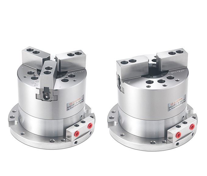 2, 3 Jaw Long Stroke Hollow Power Chuck Fixtures